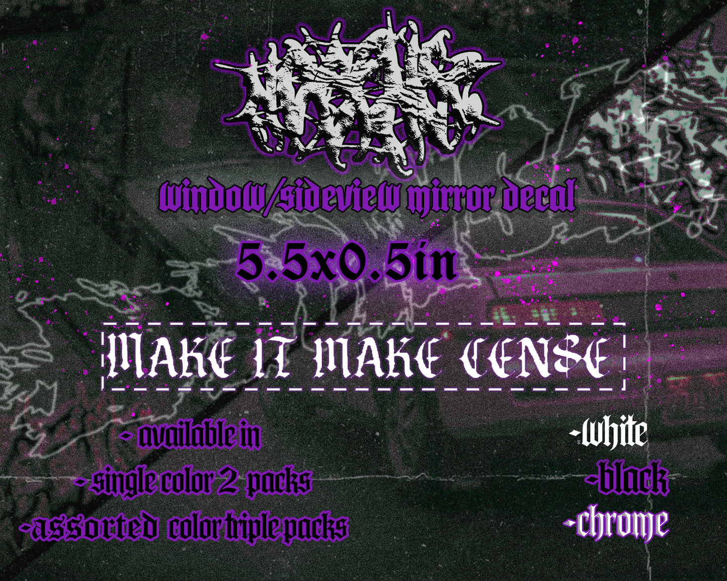 Make it Make "Cen$e" Mirror Decal